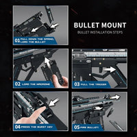 Thumbnail for Building Blocks MOC Military Motorized Burst SMG Gun Bricks Toys - 6