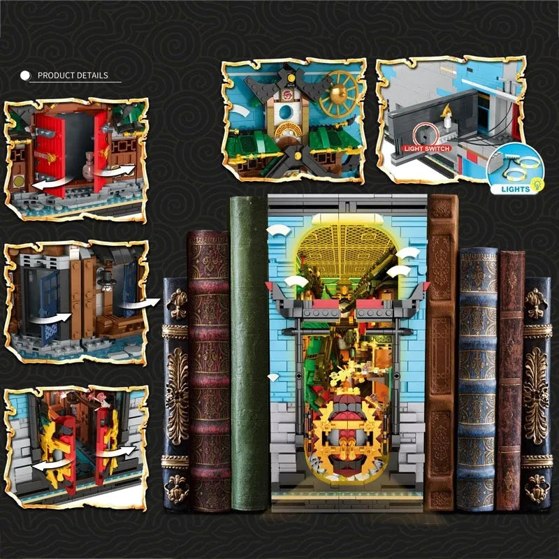 Building Blocks MOC Ninjago Movie The Ninja World Book Bricks Toy Construction Set Toys - 5