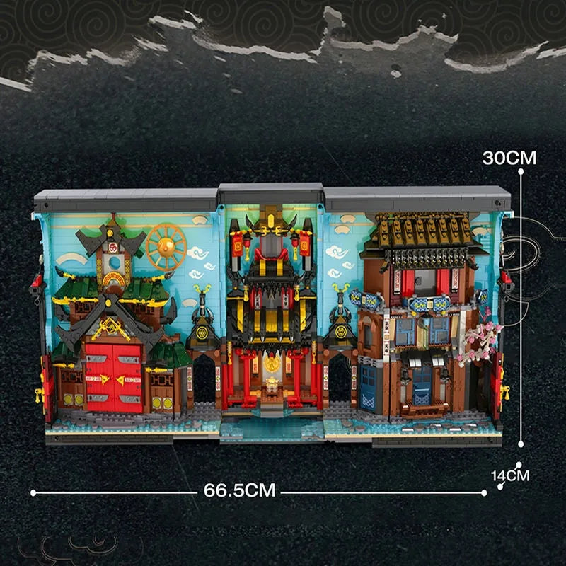 Building Blocks MOC Ninjago Movie The Ninja World Book Bricks Toy Construction Set Toys - 12
