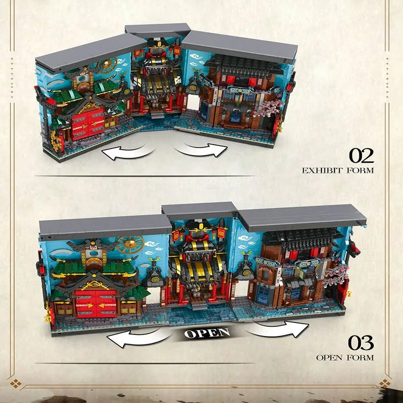 Building Blocks MOC Ninjago Movie The Ninja World Book Bricks Toy Construction Set Toys - 9