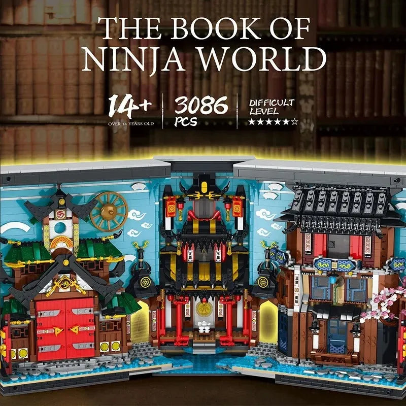 Building Blocks MOC Ninjago Movie The Ninja World Book Bricks Toy - 3