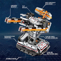 Thumbnail for Building Blocks MOC RC Star Revenge Anti - Aircraft Gun Bricks Toy - 6