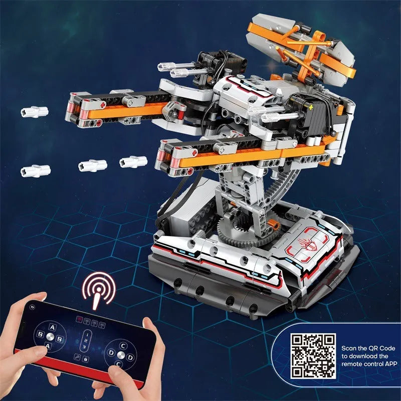 Building Blocks MOC RC Star Revenge Anti-Aircraft Gun Bricks Toy - 4