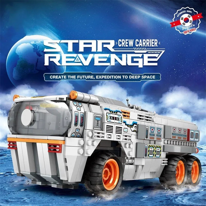 Building Blocks MOC RC Star Revenge Crew Carrier Truck Bricks Toys - 2