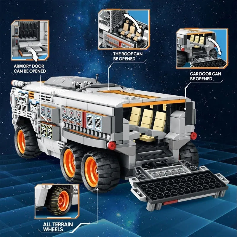 Building Blocks MOC RC Star Revenge Crew Carrier Truck Bricks Toys - 5