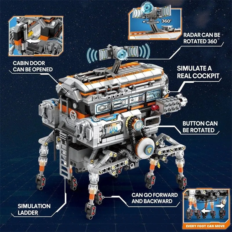 Building Blocks MOC RC Star Revenge Space Walker Robot Bricks Toy - 5