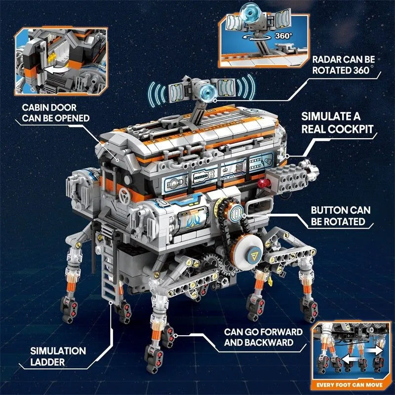 Building Blocks MOC RC Star Revenge Space Walker Robot Bricks Toy - 9