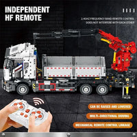 Thumbnail for Building Blocks MOC Tech APP Motorized RC Crane Truck Bricks Toy 22011 - 4
