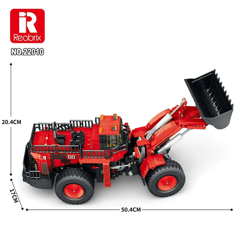 Building Blocks MOC Tech APP Motorized RC Excavator Loader Truck Bricks Toys - 7