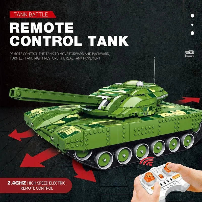 Building Blocks MOC WW2 Motorized RC Goliath Battle Tank Bricks Toy 55026 - 9