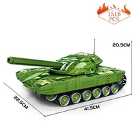 Thumbnail for Building Blocks MOC WW2 Motorized RC Goliath Battle Tank Bricks Toy 55026 - 1