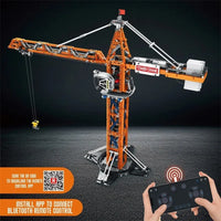 Thumbnail for Building Blocks Tech Expert APP Motorized RC Tower Crane Bricks Toy Construction Set Toys - 5