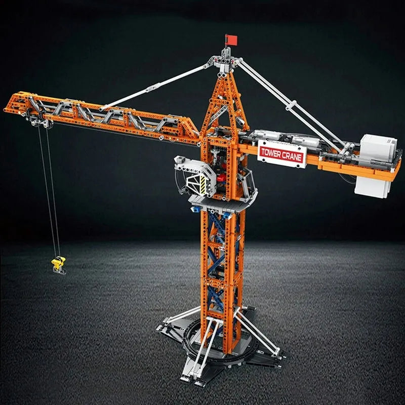 Building Blocks Tech Expert APP Motorized RC Tower Crane Bricks Toy Construction Set Toys - 10