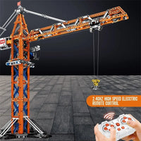 Thumbnail for Building Blocks Tech Expert APP Motorized RC Tower Crane Bricks Toy - 6