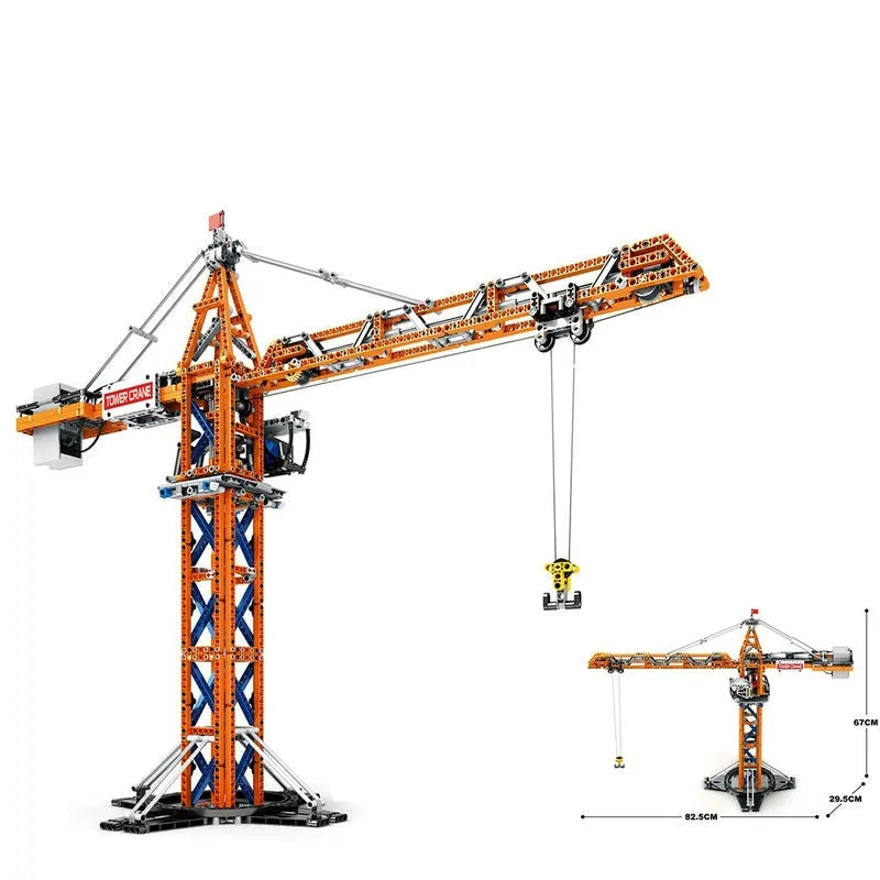 Building Blocks Tech Expert APP Motorized RC Tower Crane Bricks Toy - 8