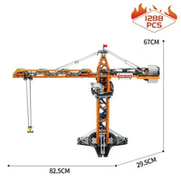 Thumbnail for Building Blocks Tech Expert APP Motorized RC Tower Crane Bricks Toy Construction Set Toys - 2
