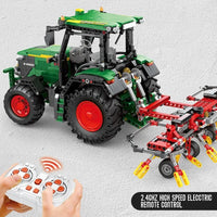 Thumbnail for Building Blocks Tech Expert MOC RC APP Motorized Agricultural Tractor Bricks Toy - 2