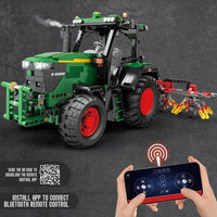 Thumbnail for Building Blocks Tech Expert MOC RC APP Motorized Agricultural Tractor Bricks Toy - 3