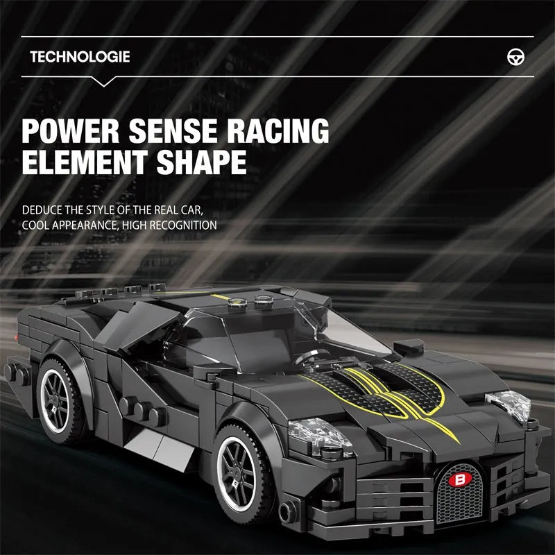 Tech MOC 685 Bugatti La Voiture Noire Racing Car Bricks Toy