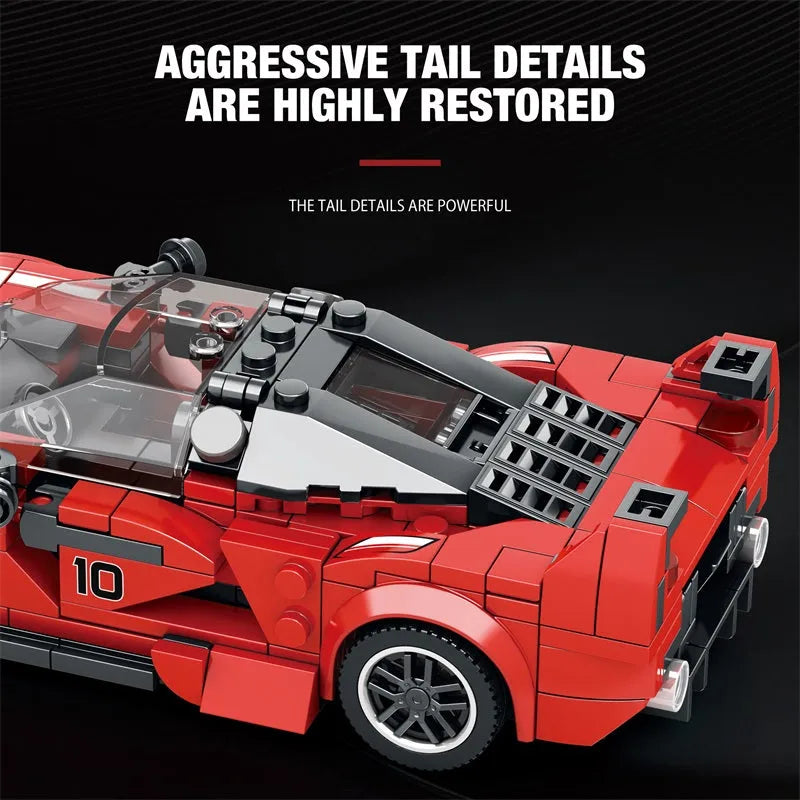 Tech MOC 686 Ferrari FXX K V2 Hyper Racing Car Bricks Toy