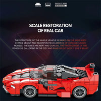 Thumbnail for Building Blocks Tech MOC 686 Ferrari FXX-K V2 Hyper Racing Car Bricks Toy - 3