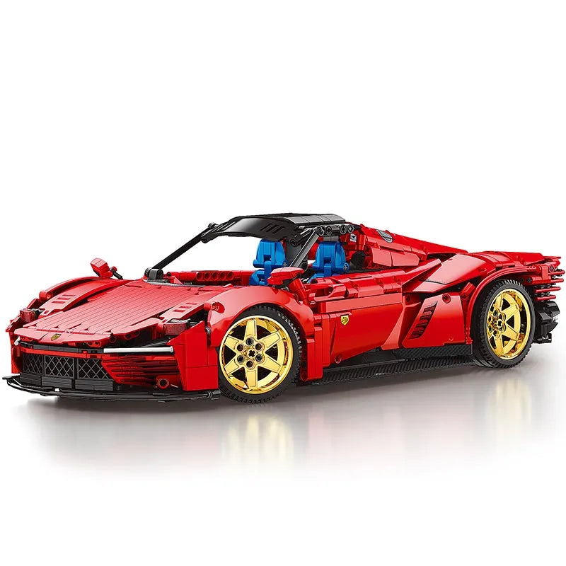 Building Blocks Tech MOC Ferrari Daytona SP3 11025 Hyper Racing Car Bricks Toy - 1