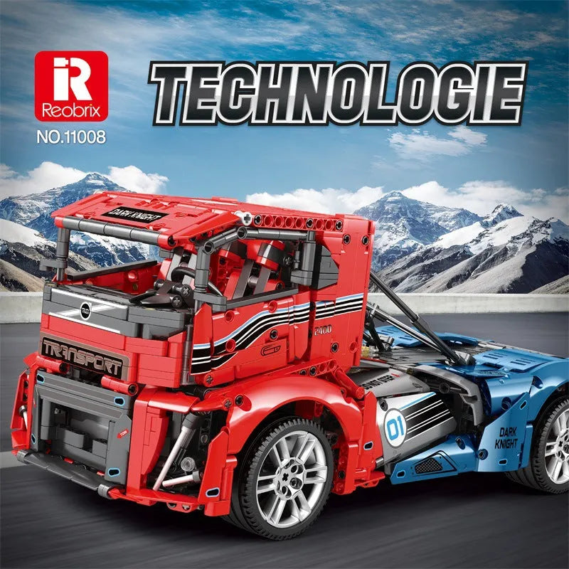 Building Blocks Tech MOC RC APP Iron Knight Truck Bricks Toys 11008 Construction Set Toys - 2