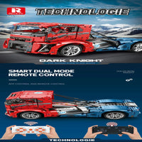 Thumbnail for Building Blocks Tech MOC RC APP Iron Knight Truck Bricks Toys 11008 Construction Set Toys - 7