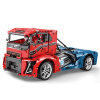 Thumbnail for Building Blocks Tech MOC RC APP Iron Knight Truck Bricks Toys 11008 - 1