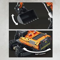 Thumbnail for Building Blocks Tech MOC RC Motorized Excavator Truck Bricks Toys - 7