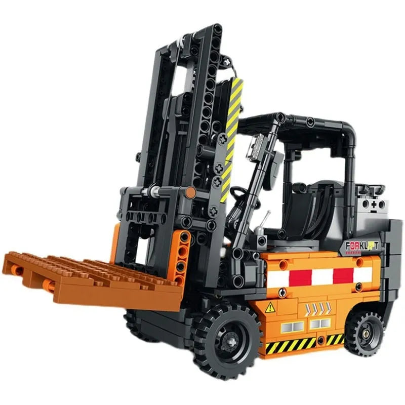 Building Blocks Tech MOC RC Motorized Forklift Truck Bricks Toys 22002 - 1