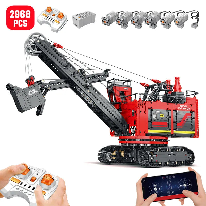 Building Blocks Technical MOC 22014 RC APP Power Shovel Truck Bricks Toy - 1