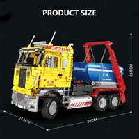 Thumbnail for Building Blocks Technical MOC 22016 RC APP Skip Loading Truck Bricks Toys Construction Set Toys - 5