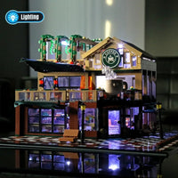 Thumbnail for Building Blocks Creator Expert City MOC Luxury Coffee Shop Bricks Toy - 12