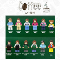 Thumbnail for Building Blocks Creator Expert City MOC Luxury Coffee Shop Bricks Toy - 14