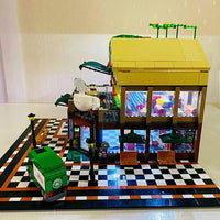 Thumbnail for Building Blocks Creator Expert City MOC Luxury Coffee Shop Bricks Toy - 6