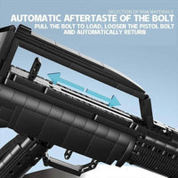Thumbnail for Building Blocks Creator Military Weapon Heavy Duty Assault Rifle Bricks Toy Construction Set Toys - 7