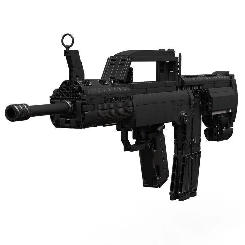 Building Blocks Creator Military Weapon Heavy Duty Assault Rifle Bricks Toy Construction Set Toys - 2