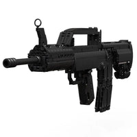 Thumbnail for Building Blocks Creator Military Weapon Heavy Duty Assault Rifle Bricks Toy Construction Set Toys - 2