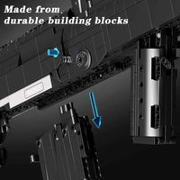 Thumbnail for Building Blocks Creator Military Weapon Heavy Duty Assault Rifle Bricks Toy - 6