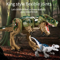 Thumbnail for Building Blocks Jurassic Dinosaur World MOC Tyrannosaurus Rex Bricks Toy Construction Set Toys - 3