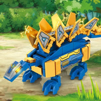 Thumbnail for Building Blocks Mech Dinosaur Transformation Robot Bricks Kids Toys Construction Set Toys - 4