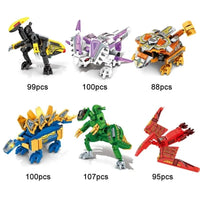 Thumbnail for Building Blocks Mech Dinosaur Transformation Robot Bricks Kids Toys - 1
