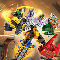 Thumbnail for Building Blocks Mech Dinosaur Transformation Robot Bricks Kids Toys - 7