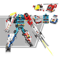 Thumbnail for Building Blocks Mecha Car Transformation City Robot Warrior Bricks Toys - 2