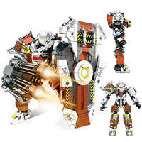 Thumbnail for Building Blocks Mecha MU2 Heavy Defense White Shark Robot Bricks Toy - 1