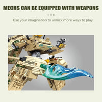 Thumbnail for Building Blocks Mecha Transformers Robot Battle Tank Deformation Bricks Toy - 6