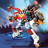 Thumbnail for Building Blocks Mecha Transforming Steel Robot Warrior Bricks Toy Construction Set Toys - 5