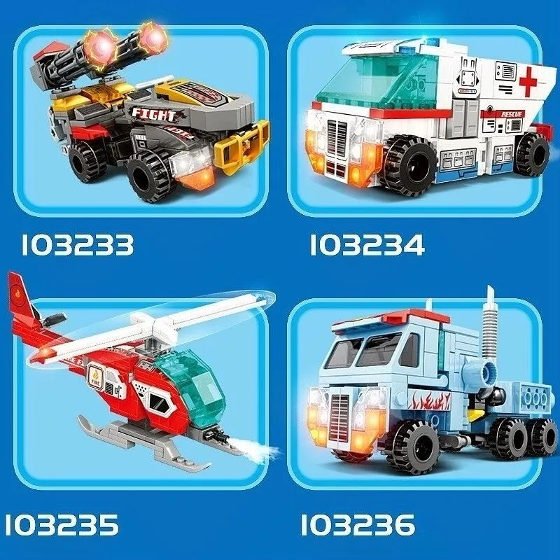 Building Blocks Mecha Transforming Steel Robot Warrior Bricks Toy Construction Set Toys - 6
