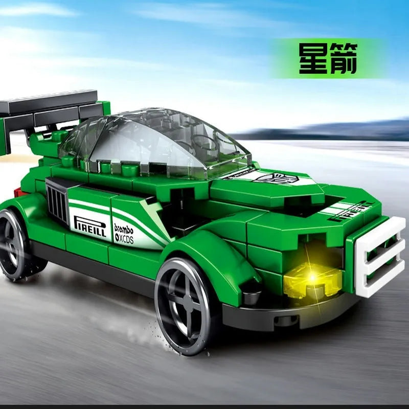 Building Blocks Mechanical Transformation Robot Racing Car Bricks Toy - 7